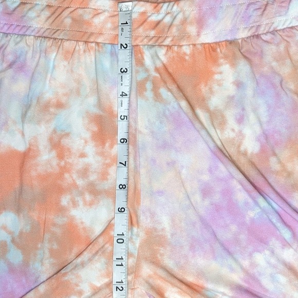 NWOT Wildfox Intimate Tie Dye Pants L Sherbet Lounge Boho Hippie Vacation Bottom - Picture 6 of 8